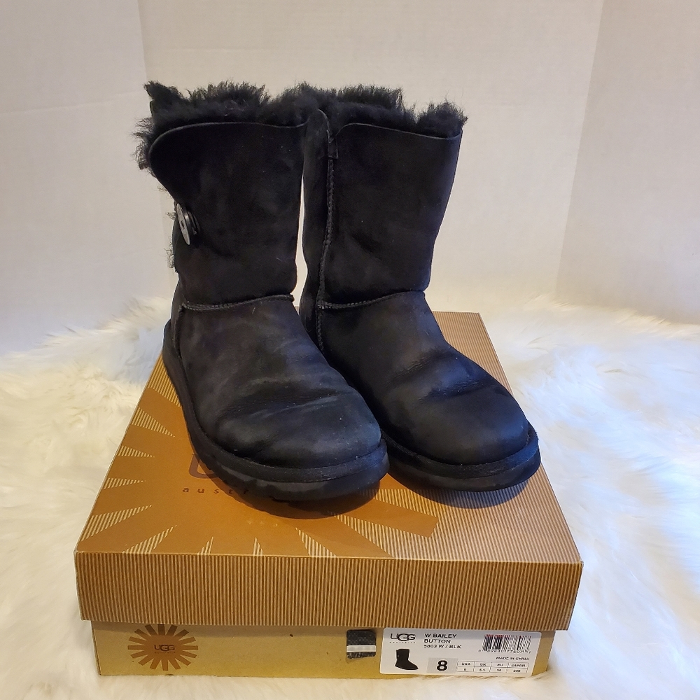 Ugg Bailey Button Boots, Size 8 - image 1